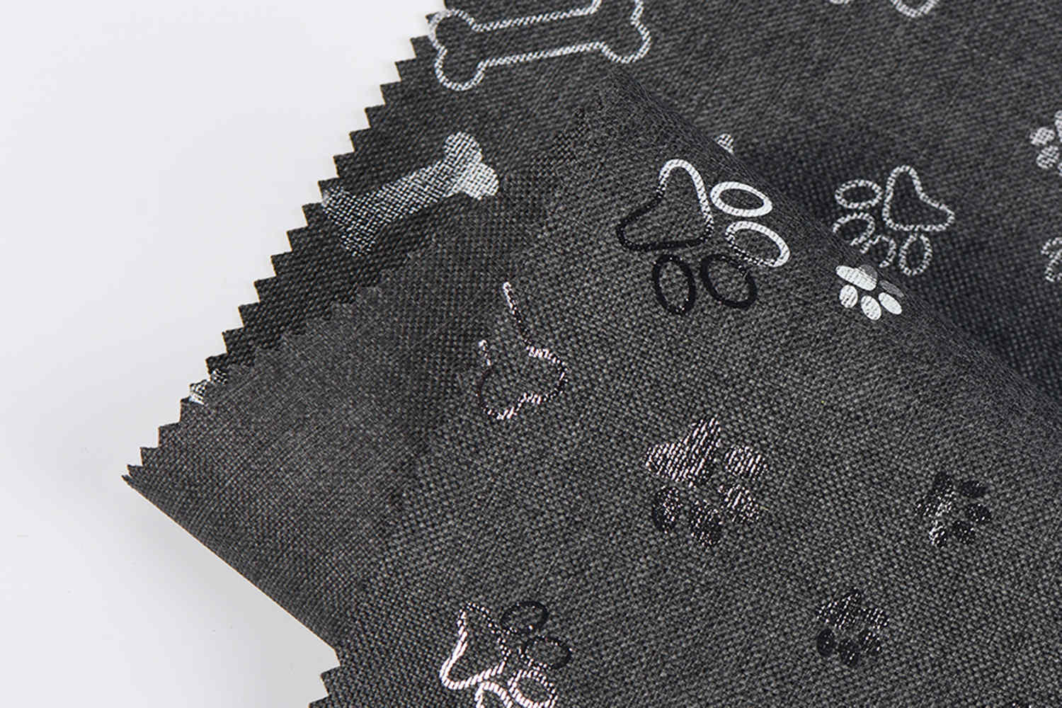 PU obložena 600d 68T kation sa srebrnim tiskom