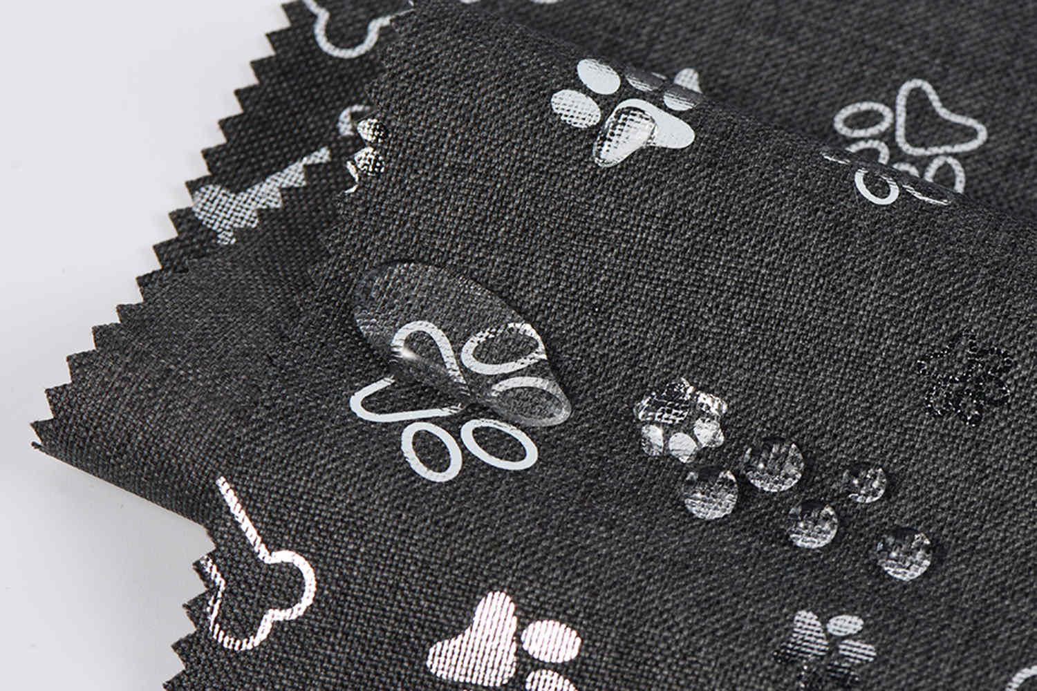 PU obložena 600d 68T kation sa srebrnim tiskom